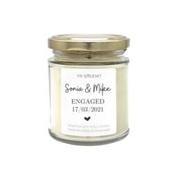 Personalised Engagement Gift Candle, Gift, Custom Present, Engaged, Couple, Anniversary, Happy Engagement, Bestseller - thumbnail 3