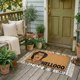 Mrs Doubtfire Doormat Hellooo Funny Welcome Mat 90S Movie Fan Gift Housewarming - thumbnail 2