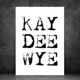 Kay Dee Wye Iconic Bold Town Scotland Print Poster - Fife Gift Bespoke A5 A4 A3 Framed Or Unframed - thumbnail 2