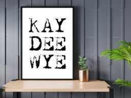 Kay Dee Wye Iconic Bold Town Scotland Print Poster - Fife Gift Bespoke A5 A4 A3 Framed Or Unframed - thumbnail 1