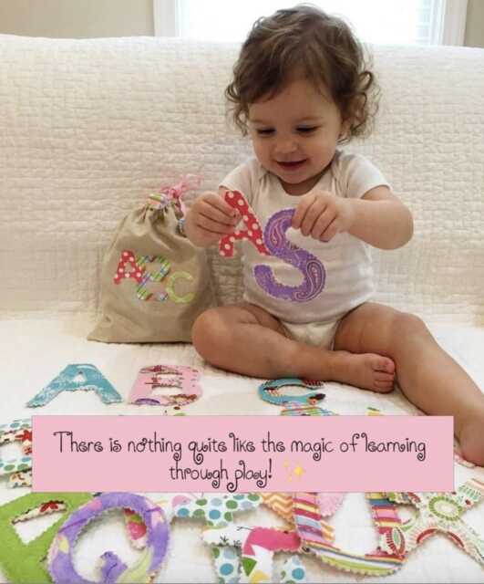 Abc Fabric Sensory Letters Baby Learning Toys - image 1