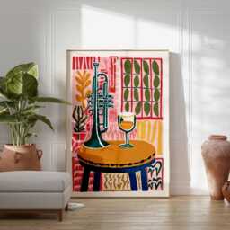 Musical Instrument Poster, Music Wall Art Print, Studio Decor, Lover Gift, Vintage Print - thumbnail 2