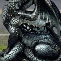 Outdoor Stone Dragon Statue Concrete Animal Sculpture Garden Fantasy Figurine Handmade Ornament Cement Decor Yard Art - thumbnail 3