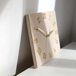 Handcrafted Limestone Wall Clock Roman Numerals, Miljevina Stone - thumbnail 3