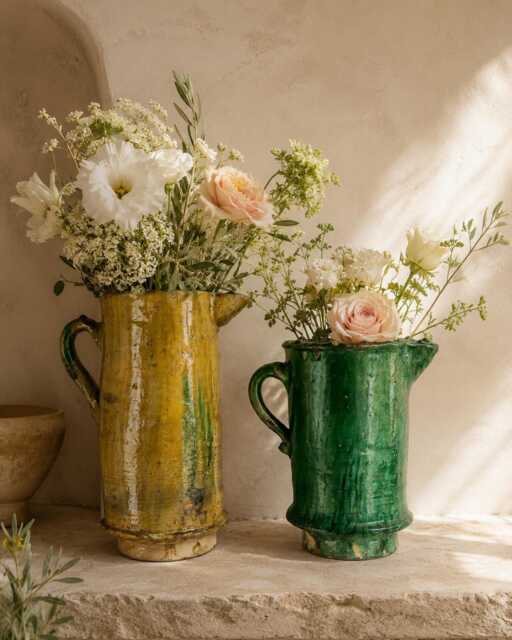 Terracotta Vase, Tamegroute Pottery Deco, Natural Cup - image 1