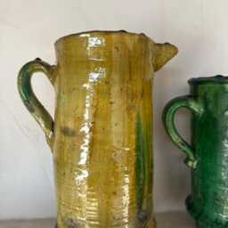 Terracotta Vase, Tamegroute Pottery Deco, Natural Cup - thumbnail 4