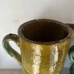 Terracotta Vase, Tamegroute Pottery Deco, Natural Cup - thumbnail 3