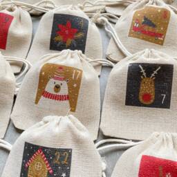 Advent Calendar And/Or Its Storage Pouch 24 Timeless, Traditional & Magical Countdown Pouches For Christmas, December - thumbnail 3