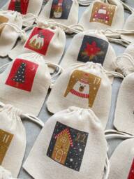 Advent Calendar And/Or Its Storage Pouch 24 Timeless, Traditional & Magical Countdown Pouches For Christmas, December