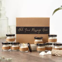 Personalised Candle Gift Box. 9 Soy Wax Candles & 5 Melts. Gift, For Mum, Birthday Or A Housewarming - thumbnail 3