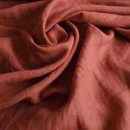 Linen Oxford Pillowcase Set Of 2, Burnt Orange Pillowcases, Natural Pillow Case King, Queen - thumbnail 3