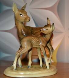 Vintage Porcelain Bambi Figurine - thumbnail 1