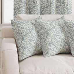 Custom Made William Morris Willow Bough Pebble Blackout Lining Curtains 3 - thumbnail 2
