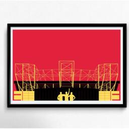 Manchester United Old Trafford Stadium Art Print Football Fan Gift - thumbnail 3