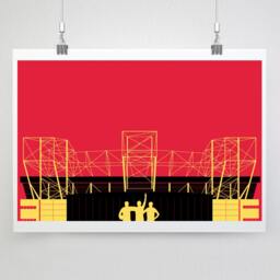 Manchester United Old Trafford Stadium Art Print Football Fan Gift - thumbnail 2