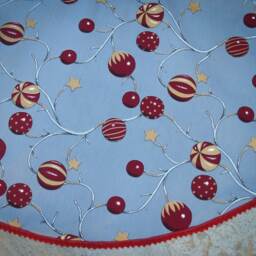star Christmas Tree Skirt Decor Xmas Gold Holiday Ornament Ornaments - thumbnail 2