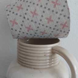Linen Pink Grey Candle Clip Lampshade Wall Lights Chandeliers - thumbnail 2