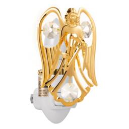 24K Gold Angel Night Light, Sparkling Crystal Decor, Premium Gift - thumbnail 3