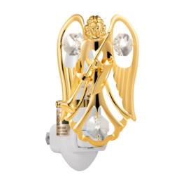 24K Gold Angel Night Light, Sparkling Crystal Decor, Premium Gift - thumbnail 2