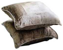 "Designer Light Brown Euro Pillow Sham 24""x24""/26""x26" - thumbnail 2