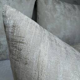 Champagne Cushion Cover, Champagne Textured Pillow Luxury Cover For Sofa Or Bed, Designer Throw Laura Ashley - thumbnail 3