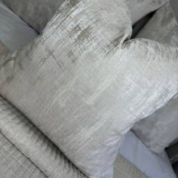 Champagne Cushion Cover, Champagne Textured Pillow Luxury Cover For Sofa Or Bed, Designer Throw Laura Ashley - thumbnail 2