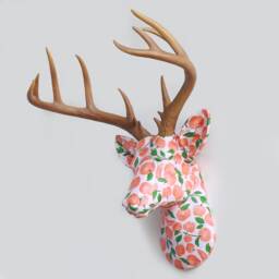 Faux Taxidermy Deer Head Fabric Wall Mount - Decor Peaches Fad6700 - thumbnail 2