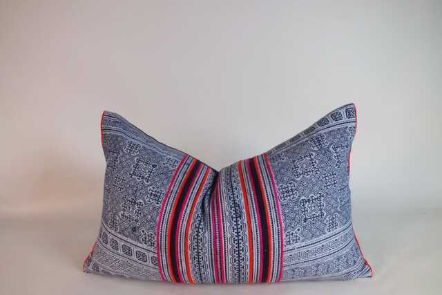 Hmong Pillow Batik Boho Decorative Throw Cushions Sofa Cushion Pillowcase Lumber Pillows Home Decor - image 1
