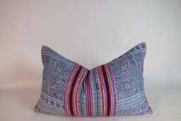 Hmong Pillow Batik Boho Decorative Throw Cushions Sofa Cushion Pillowcase Lumber Pillows Home Decor - thumbnail 1
