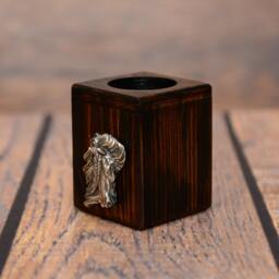 Friesian, Frisian - Wooden Candlestick With Horse, Souvenir, Decoration, Limited Edition, Collection - thumbnail 2