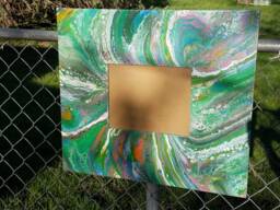 Acrylic 8 X 10 Painted Wood Photo Frame - thumbnail 1