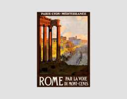 Vintage Rome Travel Poster Italy, Eternal City Art Print - thumbnail 1