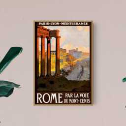 Vintage Rome Travel Poster Italy, Eternal City Art Print - thumbnail 3