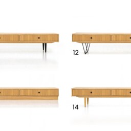 Mid-Century Sideboard, Dresser, Commode, Japandi Furniture, Credenza Made Of Oak Vaneer - Livlo D-L02 - thumbnail 2