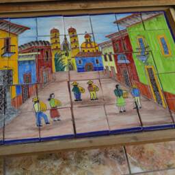 35 Pieces Mexican Tile Wall Mural - thumbnail 3