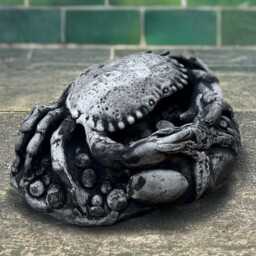 Stone Crab Statue Realistic Concrete Sculpture Handmade Cement Sea Creature Figurine Coastal Garden Decor Outdoor Marine Ornament Gift - thumbnail 1