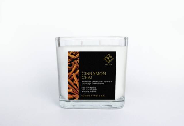 Cinnamon Chai 100% Pure Soy Double Wick Candle - image 1