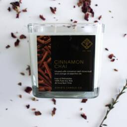 Cinnamon Chai 100% Pure Soy Double Wick Candle - thumbnail 3