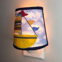 Handmade Sailboat Night Light By Lilimcriddles Designs, Small Light, Bedroom Accessories, Gifts - thumbnail 4
