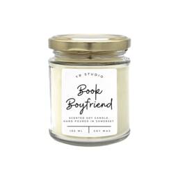 Book Boyfriend Candle, Fandom, Bookish Fantasy, Literary Gifts For Readers, Bookworms, Book Lover, Cozy Soy Vegan Candle - thumbnail 2
