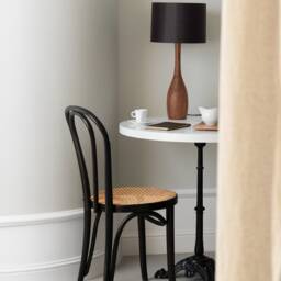 Hand Turned Walnut Table Lamp/Wooden Lamp - thumbnail 3