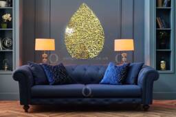 Tear Drop Ayatul Kursi Islamic Wall Art - Laser Cut Home Decor - thumbnail 1