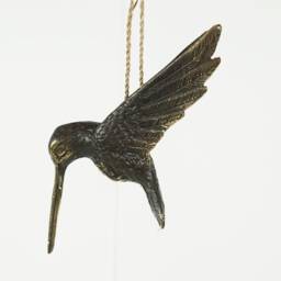 Bronze Hummingbird Decor, 5.5 - thumbnail 4