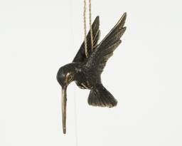 Bronze Hummingbird Decor, 5.5 - thumbnail 1
