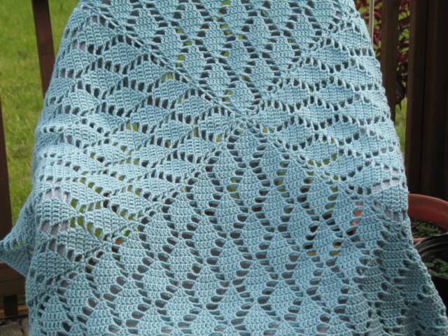 Leaf Afghan/ Crochet Laphgan/ Sage Color Blanket/ Mother's Day Gift/ Gift For Her/ Wedding Back To School Green Bedding - image 1