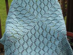 Leaf Afghan/ Crochet Laphgan/ Sage Color Blanket/ Mother's Day Gift/ Gift For Her/ Wedding Back To School Green Bedding