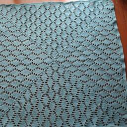 Leaf Afghan/ Crochet Laphgan/ Sage Color Blanket/ Mother's Day Gift/ Gift For Her/ Wedding Back To School Green Bedding - thumbnail 4