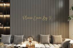 Please Leave By 9, Funny Wooden Wall Quote - thumbnail 1