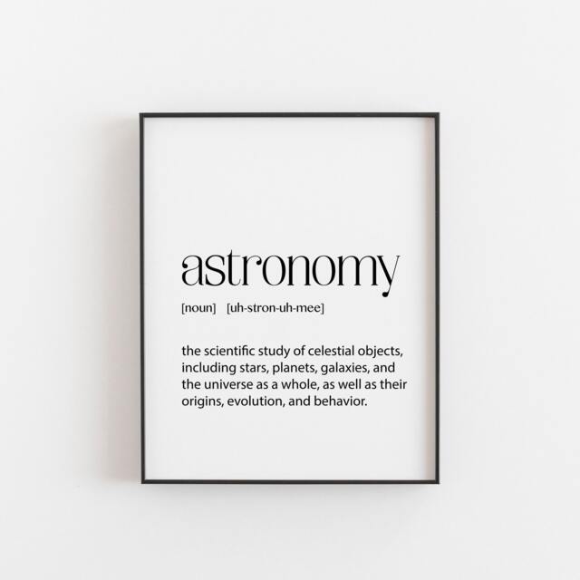 Astronomy Wall Art, Dictionary Print, Astronomers Gift Suggestions, Perfect For Any Room, Stargazer Gifts Christmas Or Birthdays - image 1