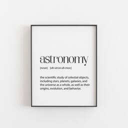 Astronomy Wall Art, Dictionary Print, Astronomers Gift Suggestions, Perfect For Any Room, Stargazer Gifts Christmas Or Birthdays - thumbnail 1